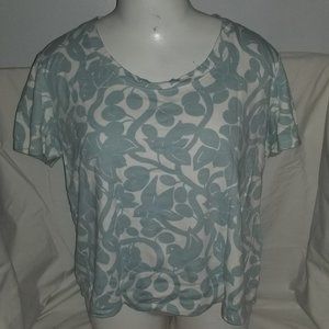 relaxed fit circle neck tee S/L slightly capped